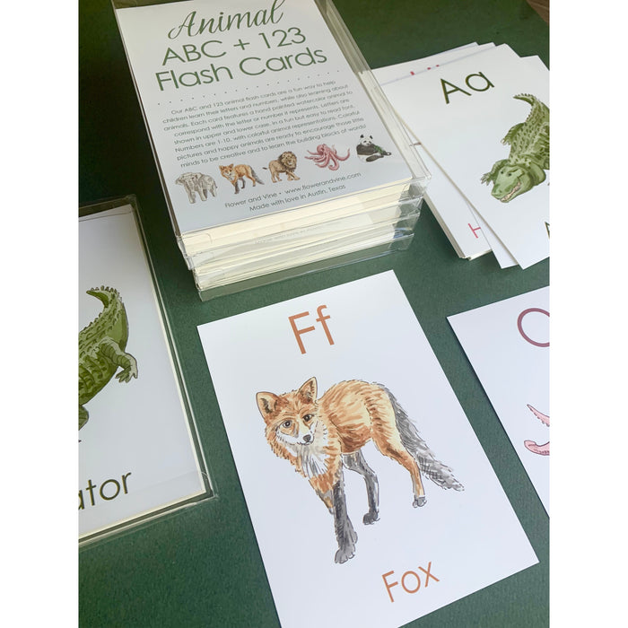 ABC + 123 Flashcards