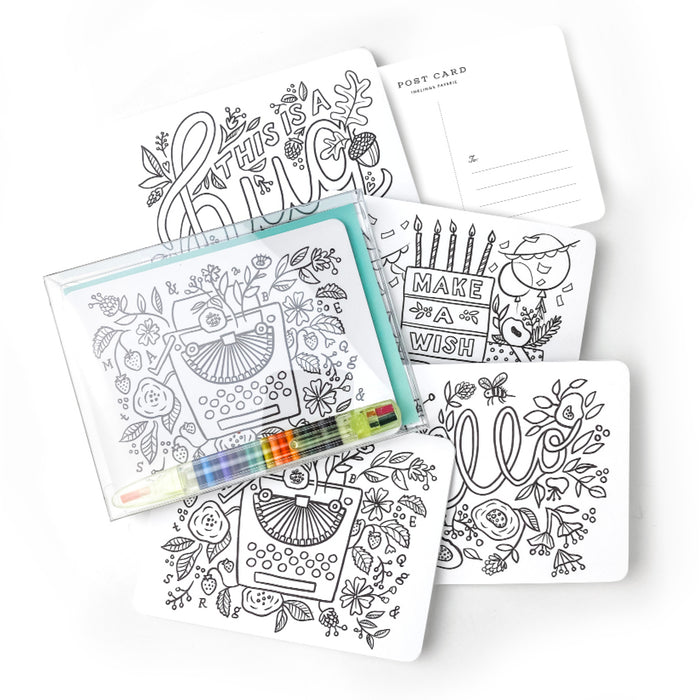 Color-In Postcard Kit