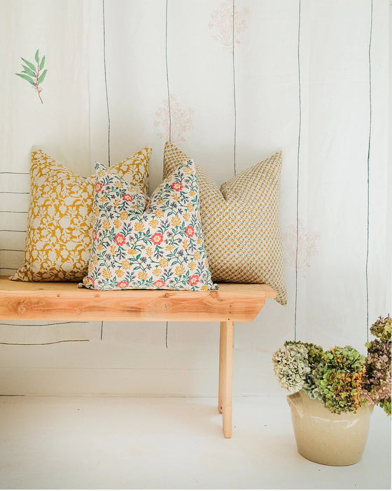 Jodha - Hand Block-Printed Pillow Cover (Pre-Order)