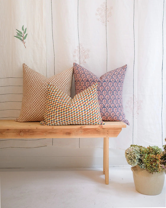 Meena - Hand Block-Printed Pillow Cover (Pre-Order)