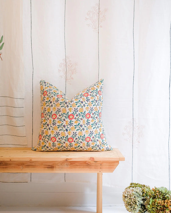 Priya - Hand Block-Printed Pillow Cover (Pre-Order)