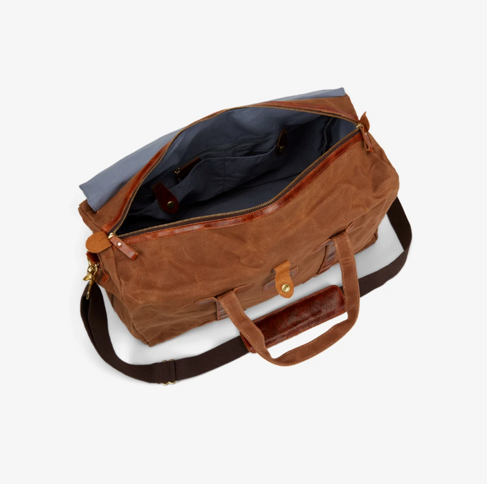 Rugged Waxed Canvas Duffle - Tan