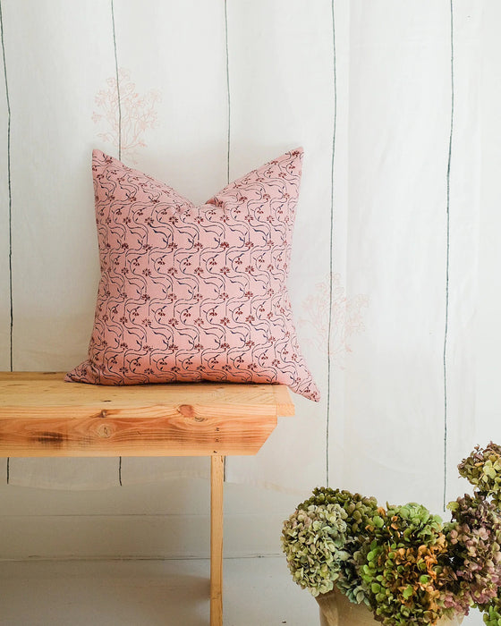 Tara - Hand Block-Printed Pillow Cover (Pre-Order)