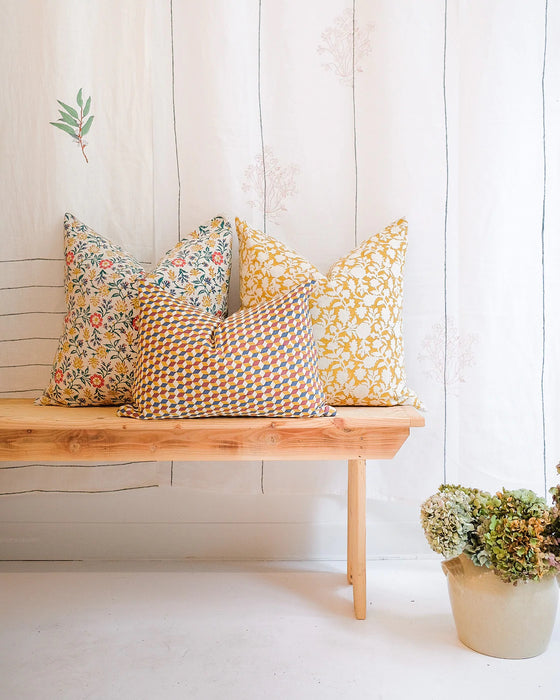 Tina - Hand Block-Printed Pillow Cover (Pre-Order)