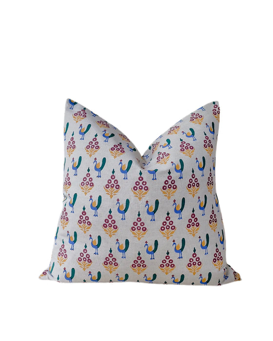 Vani Cloud - Hand Block-Printed Pillow Cover (Pre-Order)