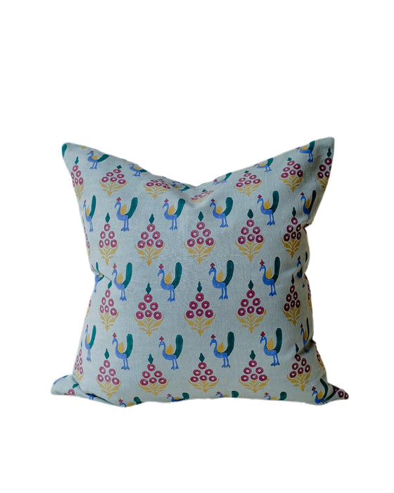 Vani Sagebrush - Hand Block-Printed Pillow Cover (Pre-Order)