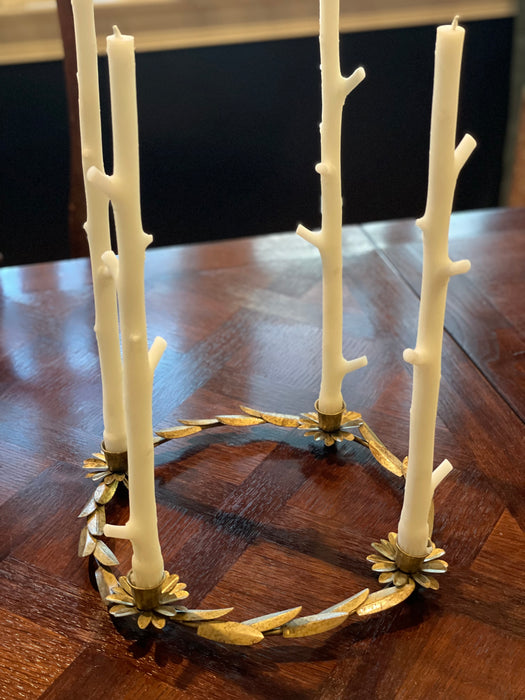 Brass Candle Wreath