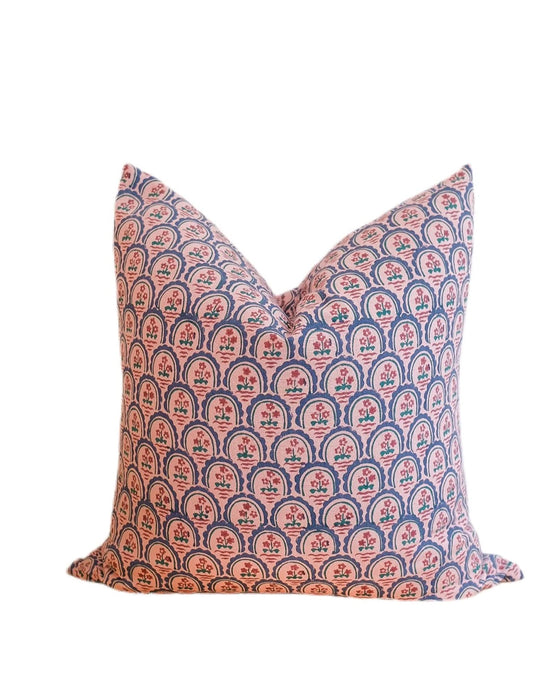 Meena - Hand Block-Printed Pillow Cover (Pre-Order)