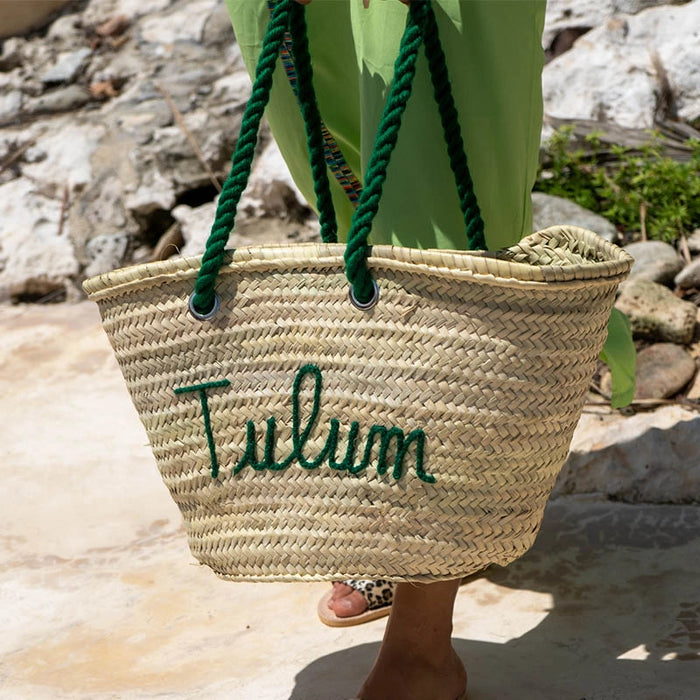 Personalized straw 2025 beach bags