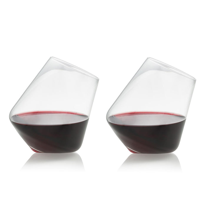Pair of Stemless Wine Glasses