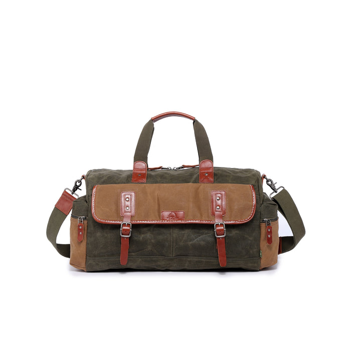 Rugged Waxed Canvas Duffle - Olive