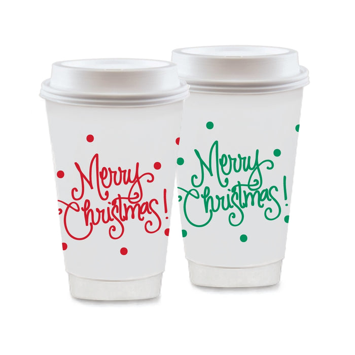 To-Go Coffee Cups: Merry Christmas