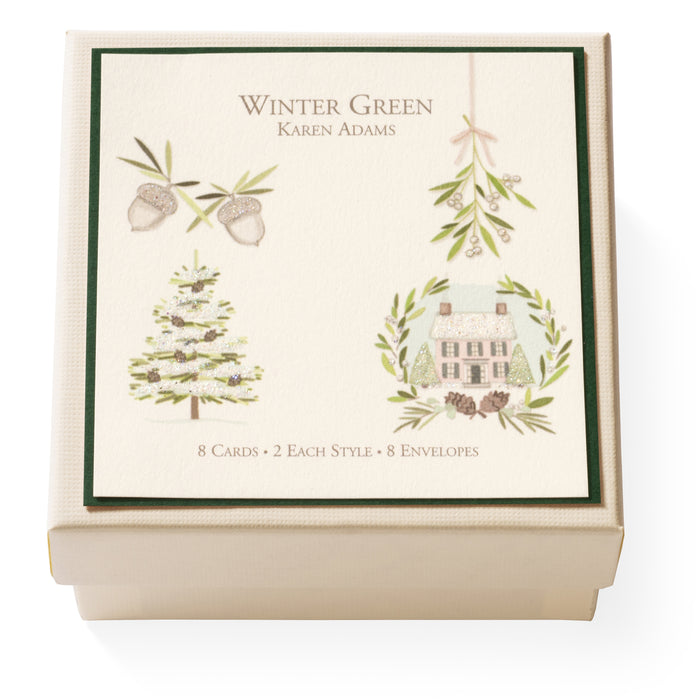 Winter Green Gift Enclosure Box