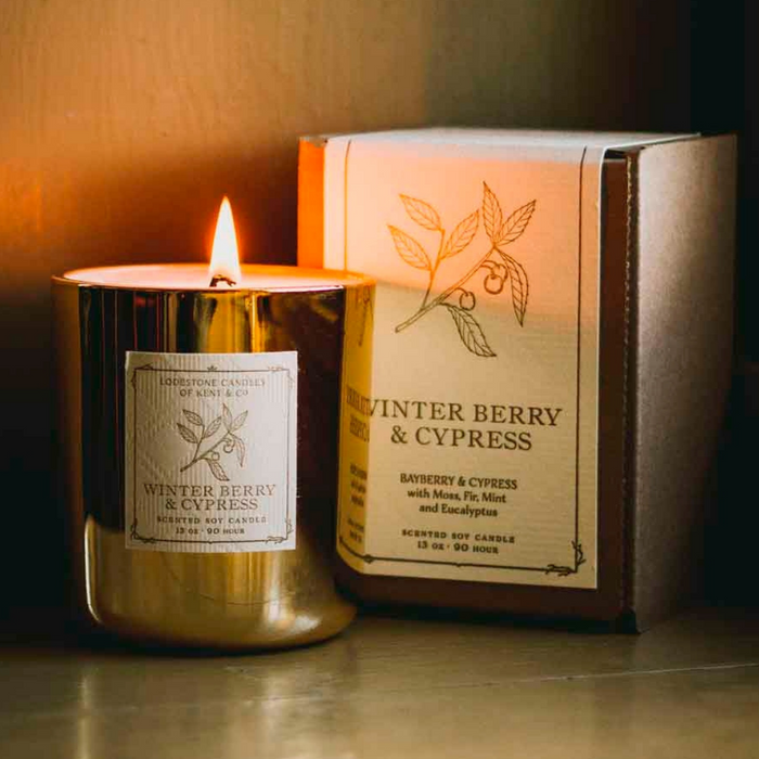 Winter Berry & Cypress Soy Candle - 13 oz
